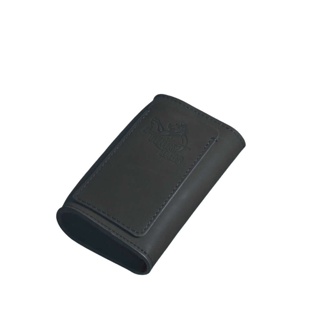 FLUCO x The Urban Gentry Pocket Watch Case, compact and leather, suitable for travel enthusiasts, fits one or two watches securely.