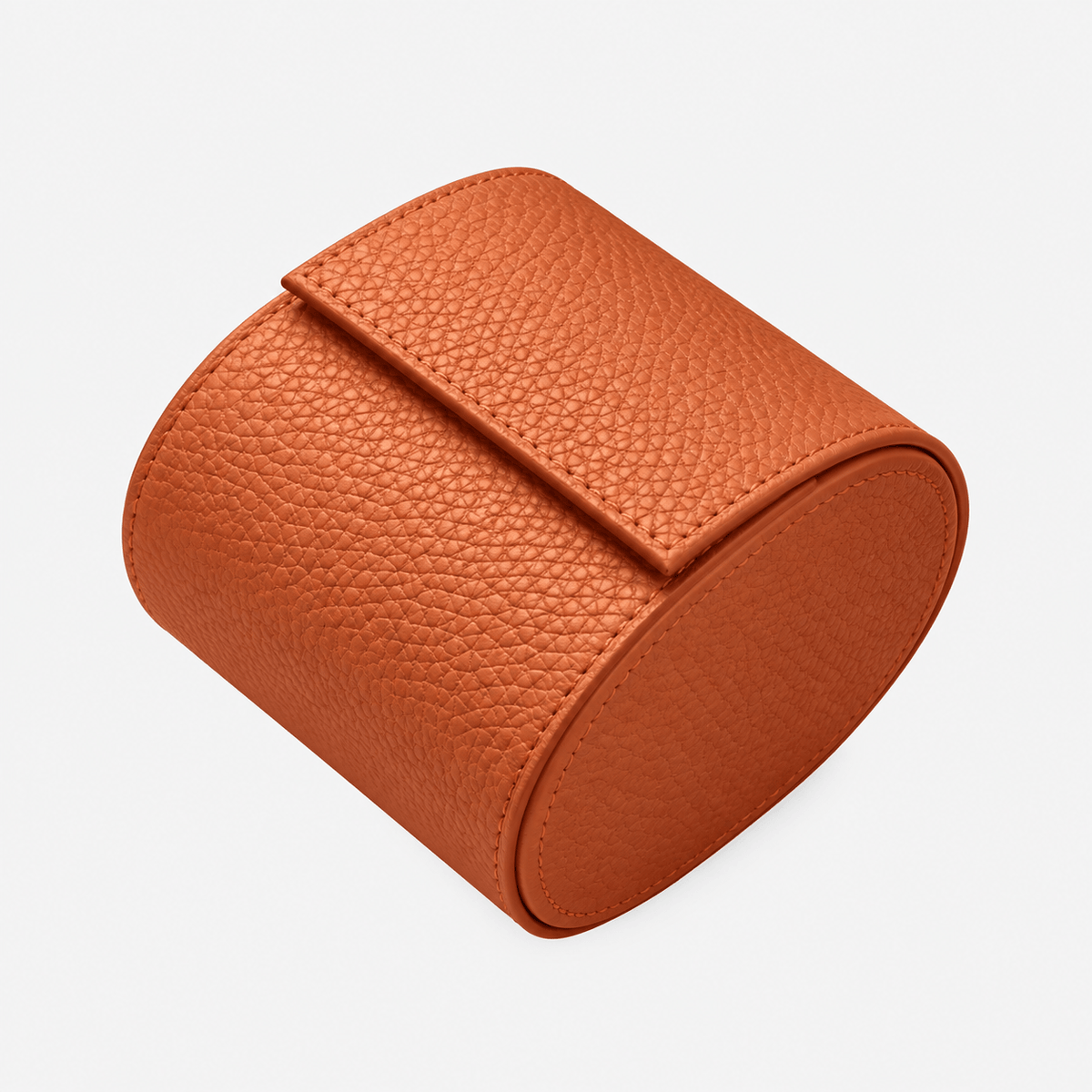 Uhrenrolle für eine Uhr Signature – Hochwertiges deutsches Togoleder in Orange, handgefertigt aus Togo-Leder.