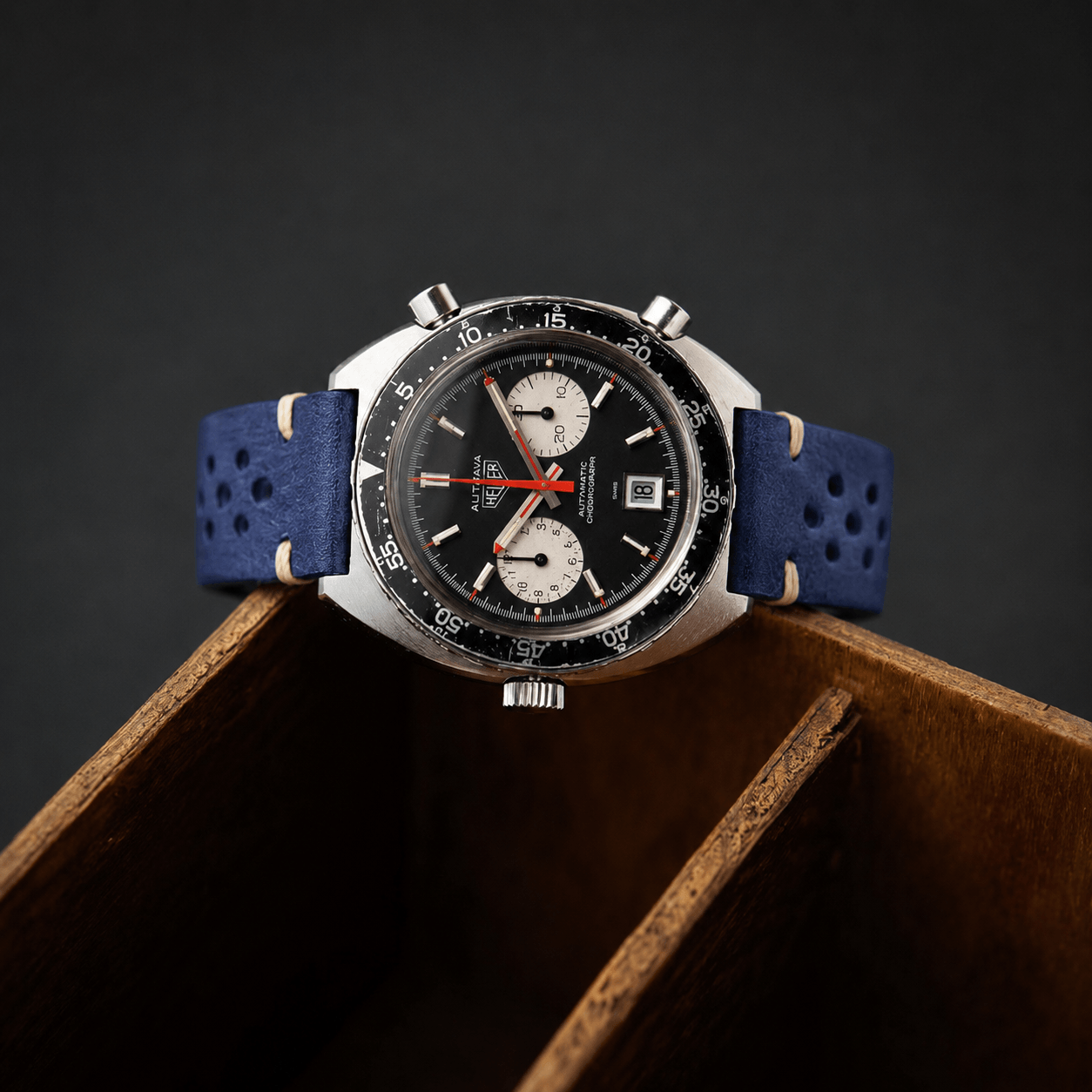 Hunter Racing – Leather watch strap in racing style