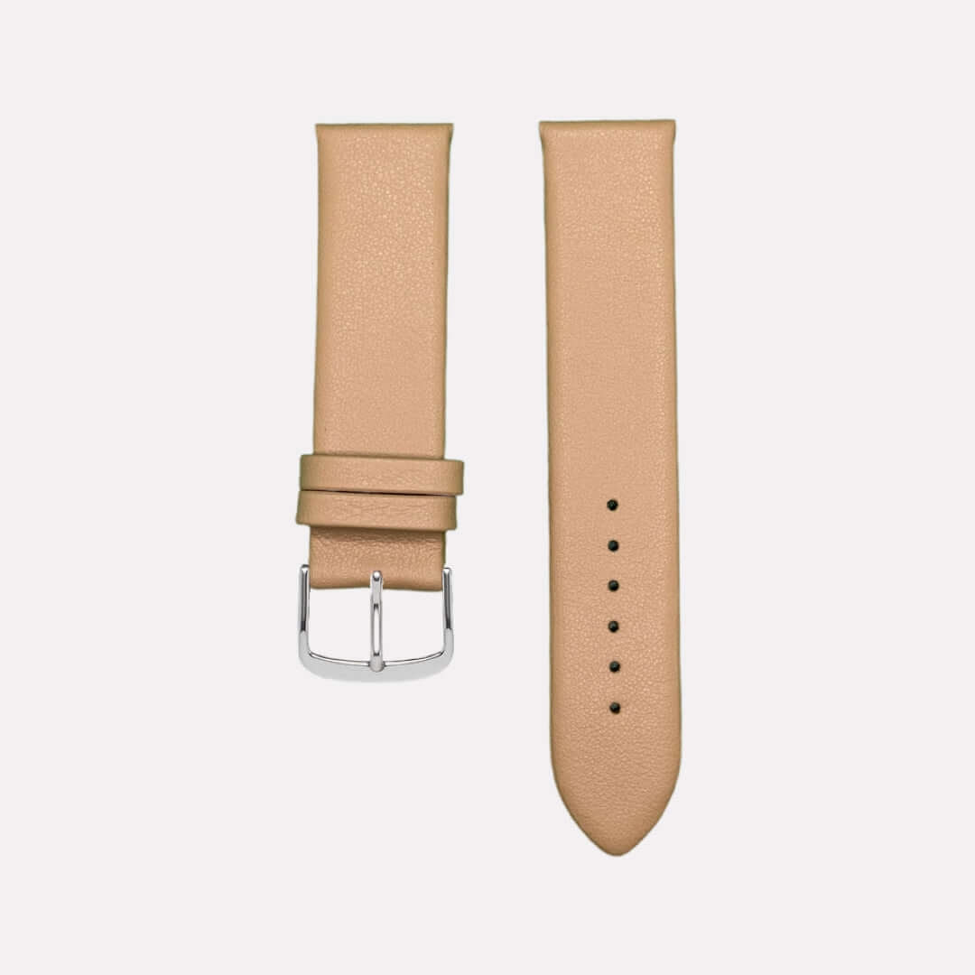 Damen Uhrenarmband in hellbeige von FLUCO - Ulrich Fleischmann, perfekt für jeden Anlass.