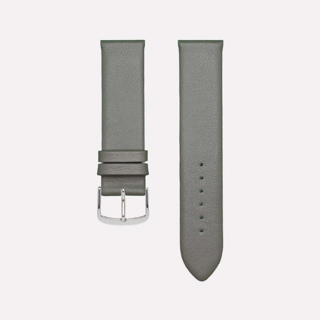 Damen Uhrenarmband in taupe von FLUCO - Ulrich Fleischmann, betont einen natürlichen Look.